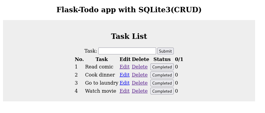 Flask To-Do App Preview